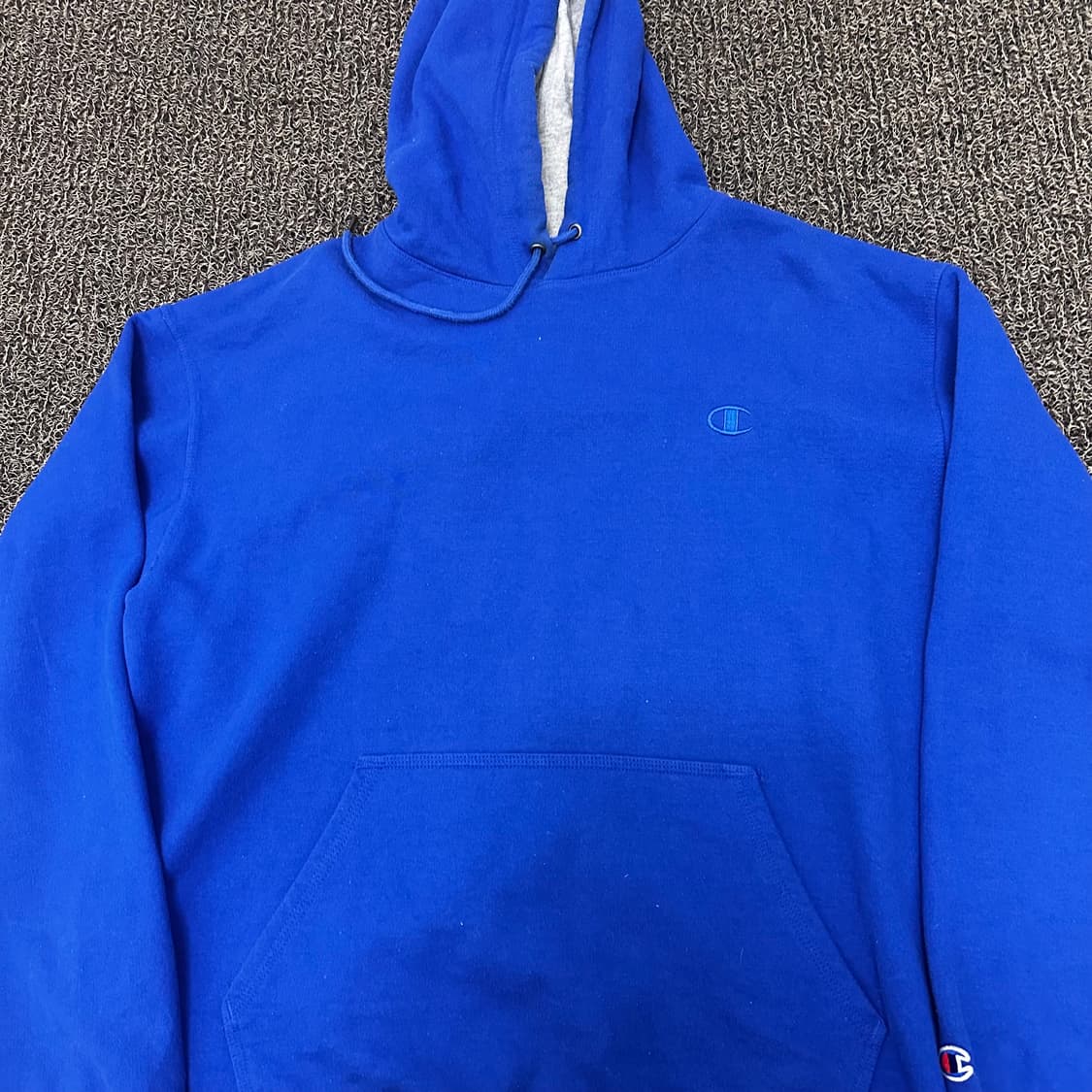 챔피온 기모 후드티 블루 2XL 상품이미지2