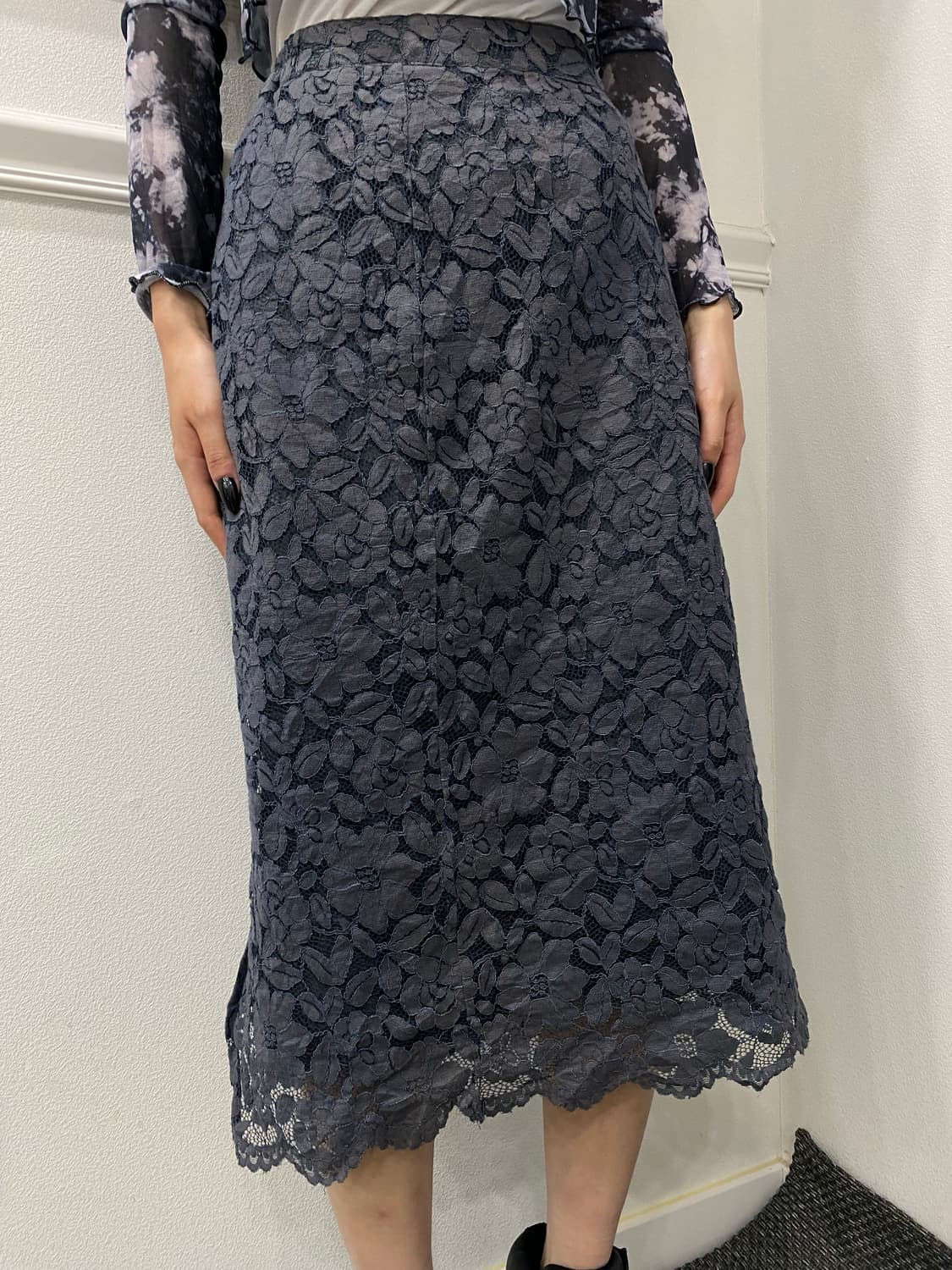 Oriental Pattern Cutting Detail Skirts 상품이미지1