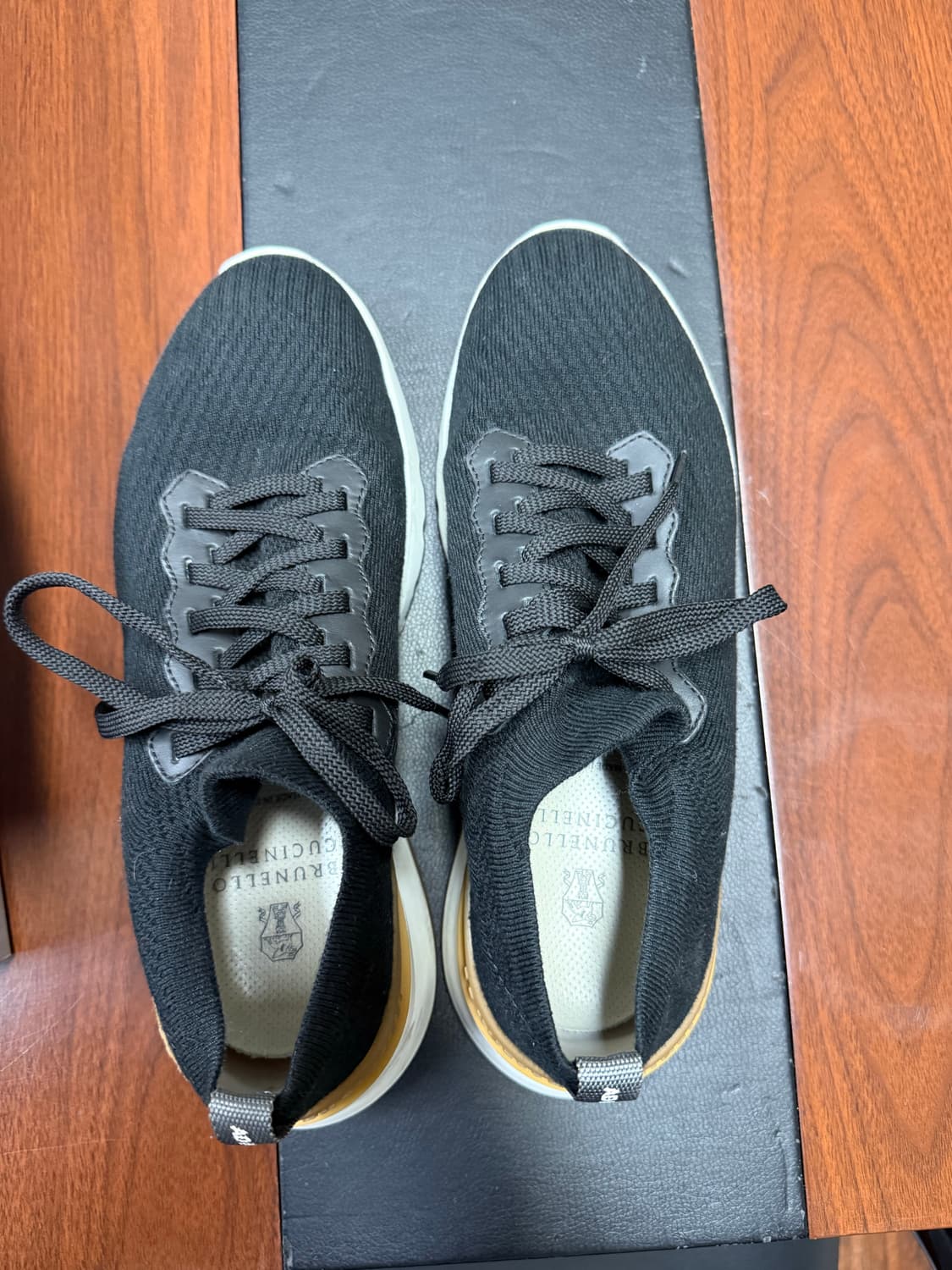 [42] 브루넬로쿠치넬리 코튼 니트 스니커즈 블랙 상품이미지2