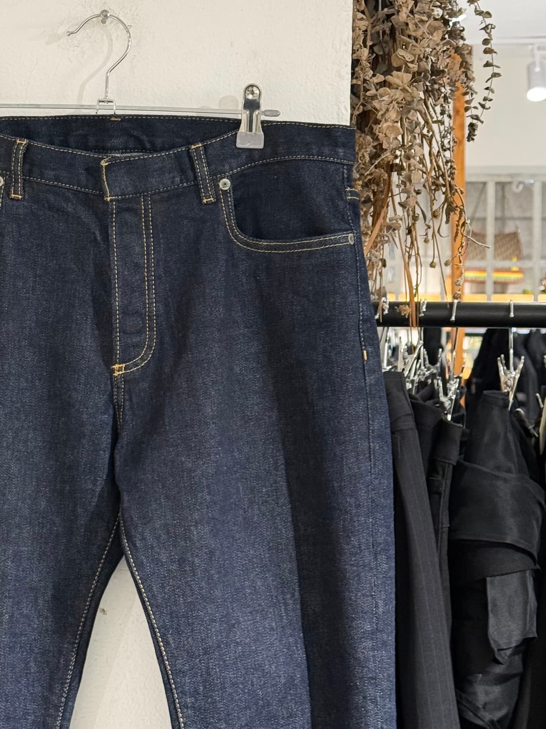 메종 마르지엘라 인디고 생지 데님 스트레이트핏 팬츠 상품이미지3