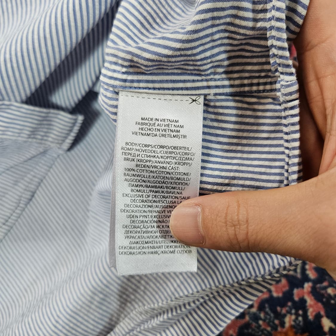 랄프로렌 클레식핏 버튼다운 스트라이프 반팔 셔츠 L 상품이미지7