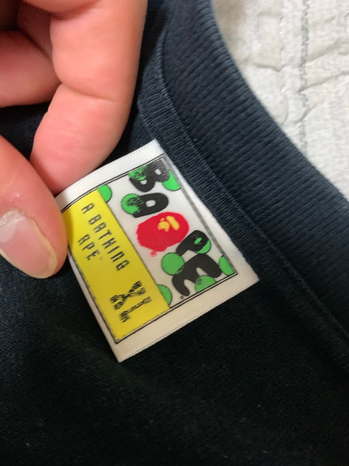 (정품,XL)베이프 샤크 반팔티 베이프 녹계 반팔티 상품이미지3