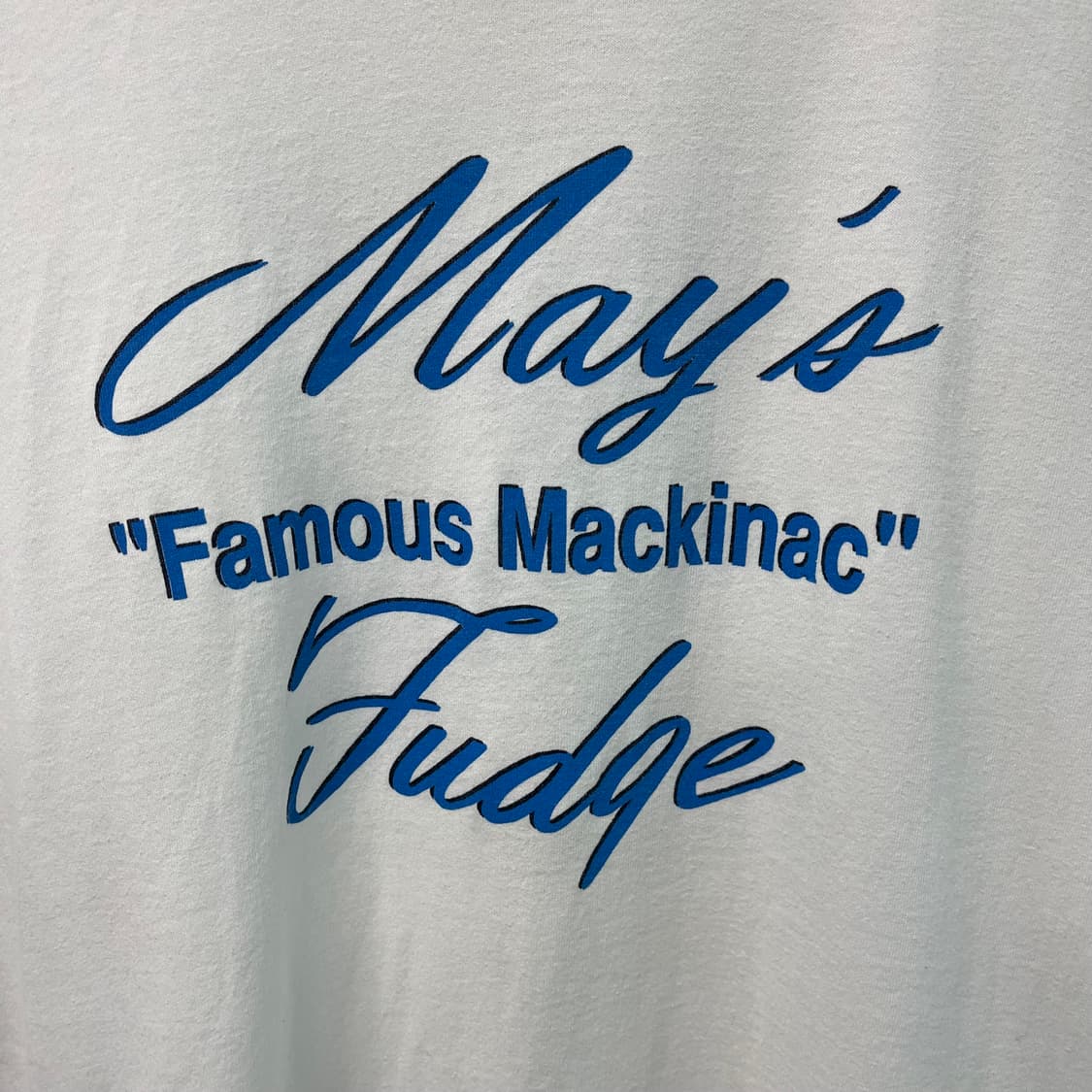 [L] 90s 헤인즈 May's Fudge 빈티지 그래픽 반팔 티셔츠 상품이미지2