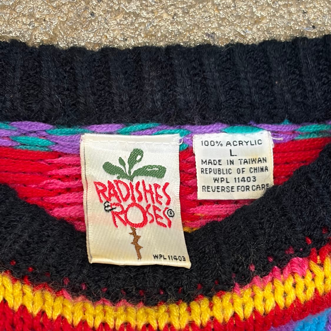 90s USA 빈티지 패턴 니트 상품이미지6