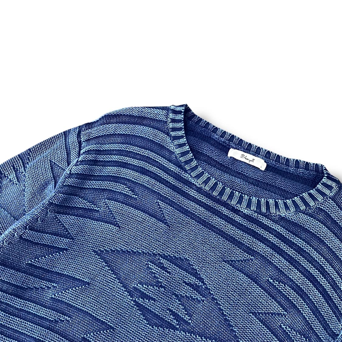 나바호 자카드 패턴 코튼 니트 y09526 상품이미지5