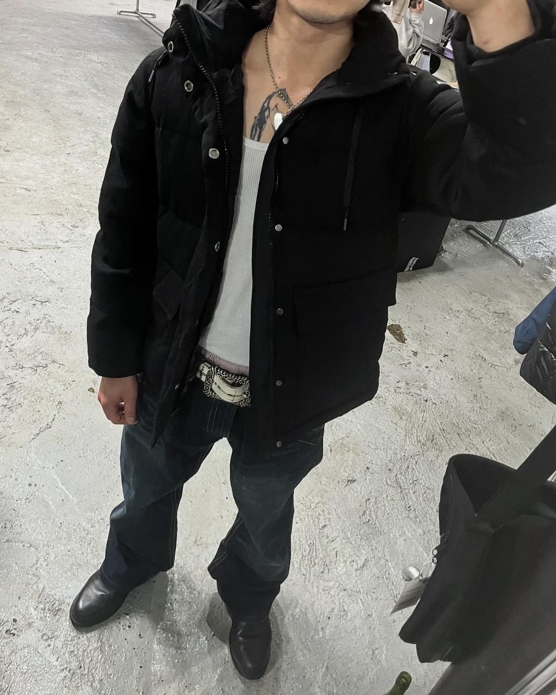 Hare 2way zip down jacket 상품이미지1