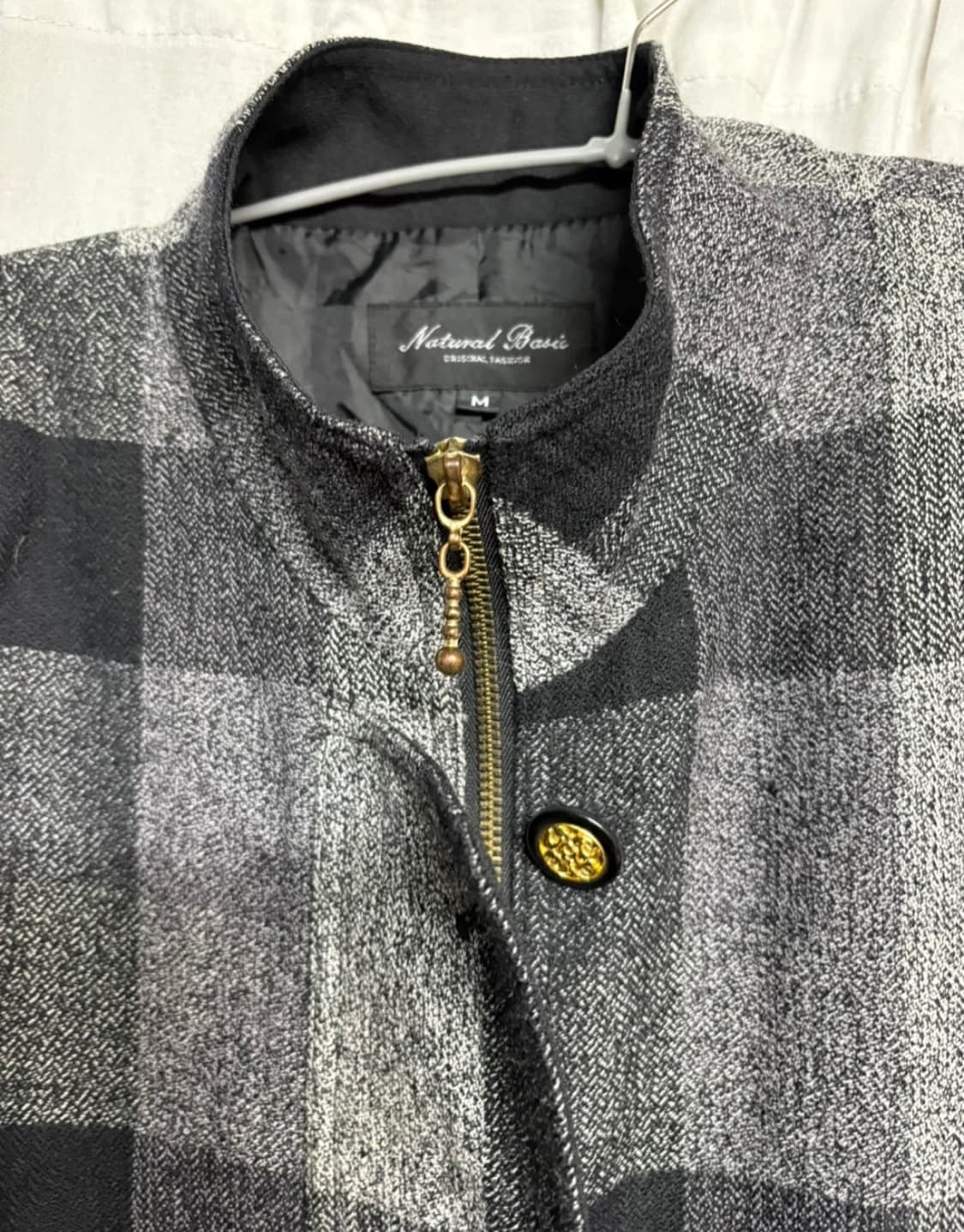 그레이 체크자켓 (하프코트느낌) 상품이미지3