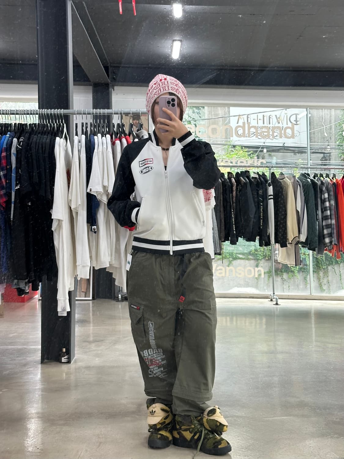 히스테릭글래머 x X-Girl 져지 집업자켓 상품이미지2