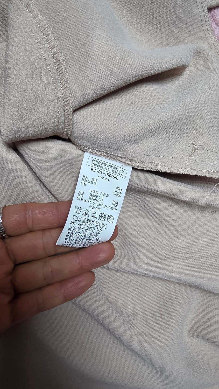 쉬즈미스 셔츠 원피스 (pink beige) 상품이미지3