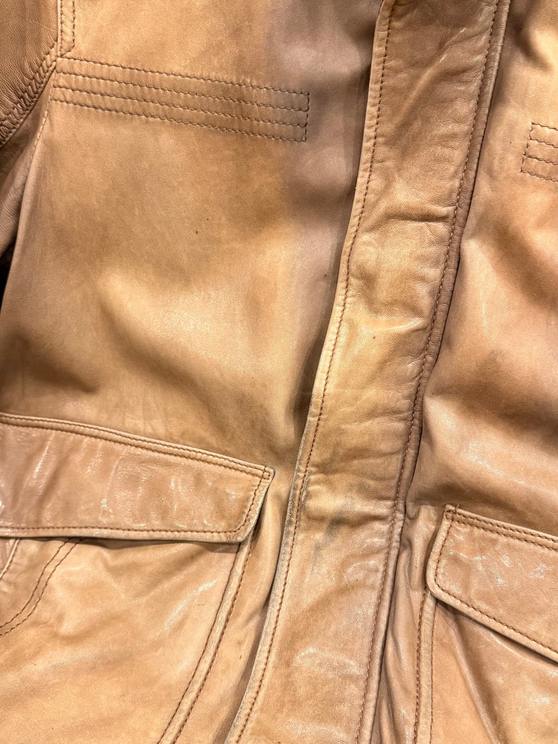 00s Tommy Hilfiger 타미힐피거 A-2 레더 자켓 상품이미지6