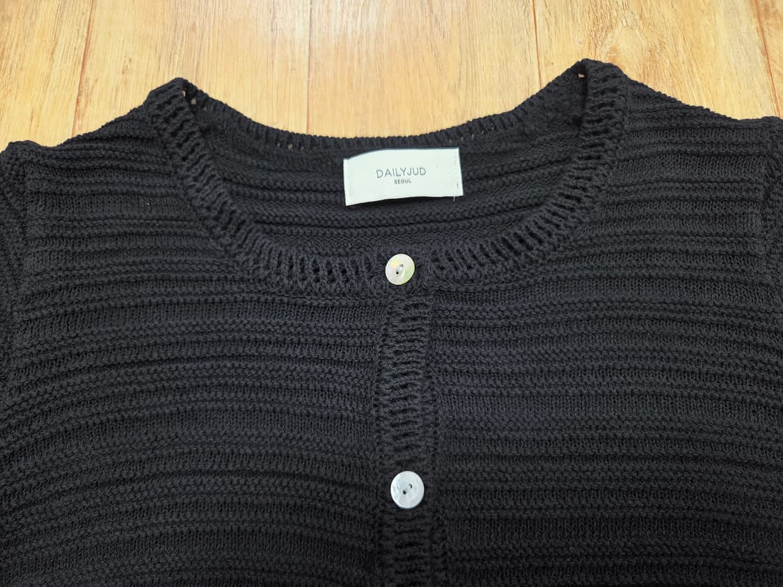 데일리주드(DAILYJUD) 블랙 가디건&니트탑 55-66 새상품 상품이미지2