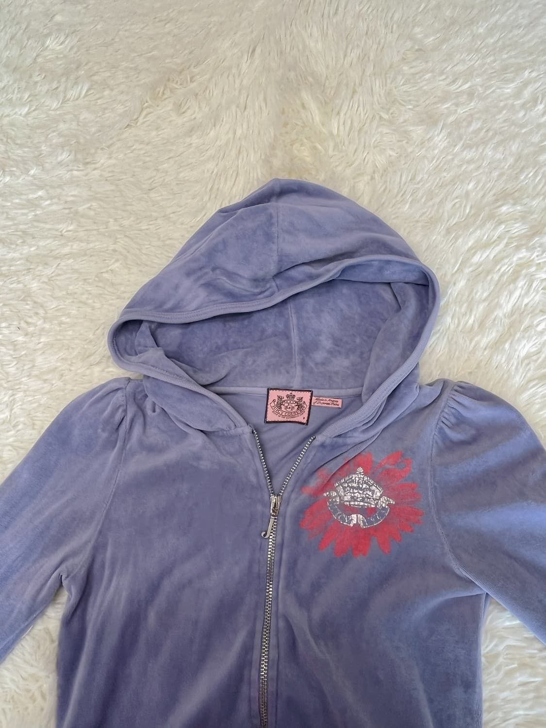 유일매물) 쥬시 꾸뛰르 벨벳 후드집업 y2k 갸루템 상품이미지1