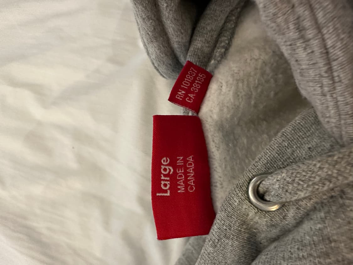 슈프림 크로스 박스로고 후드 스웨트셔츠 헤더 그레이 - 20FW  상품이미지5