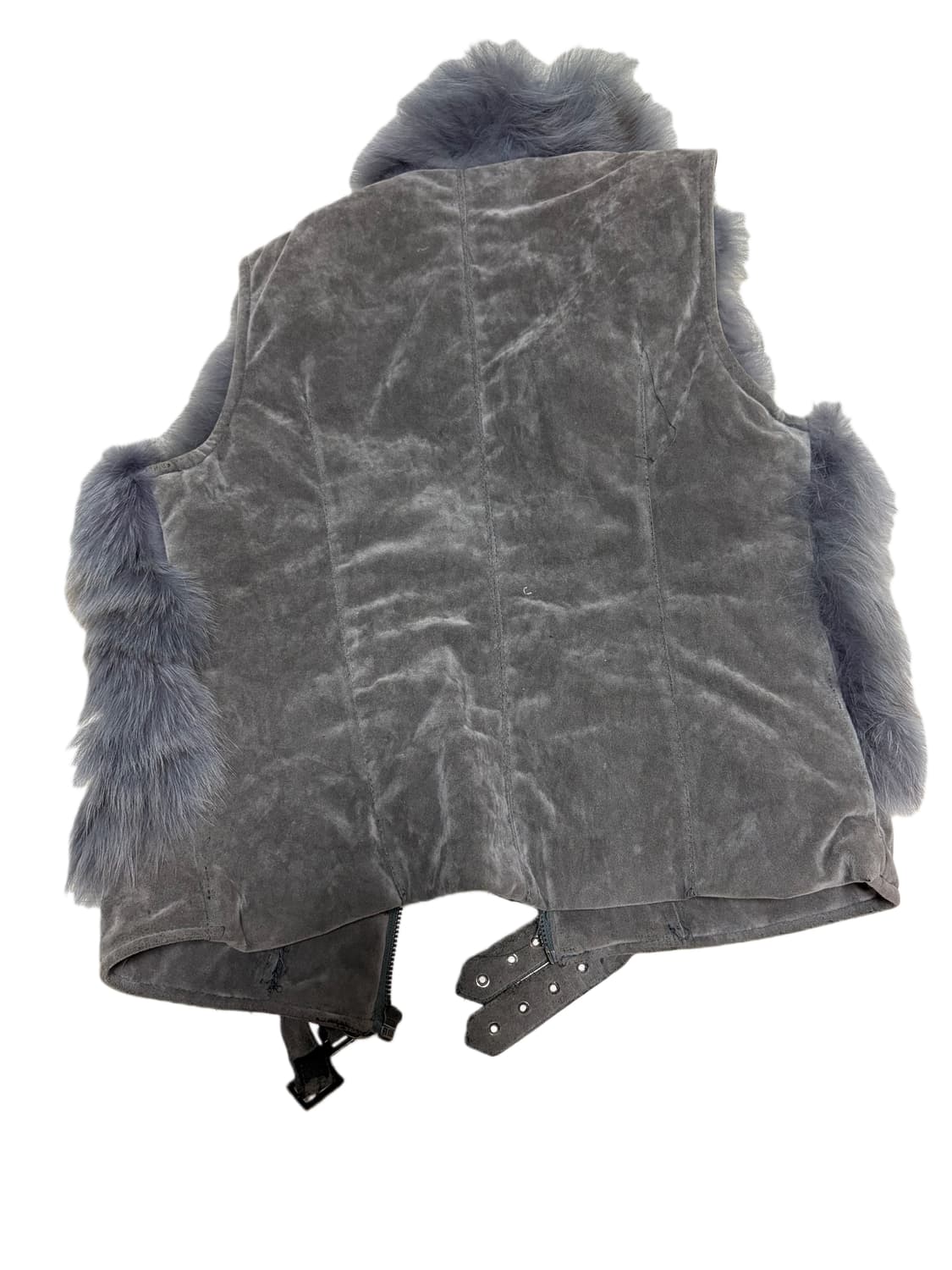 gray 퍼 조끼 상품이미지3