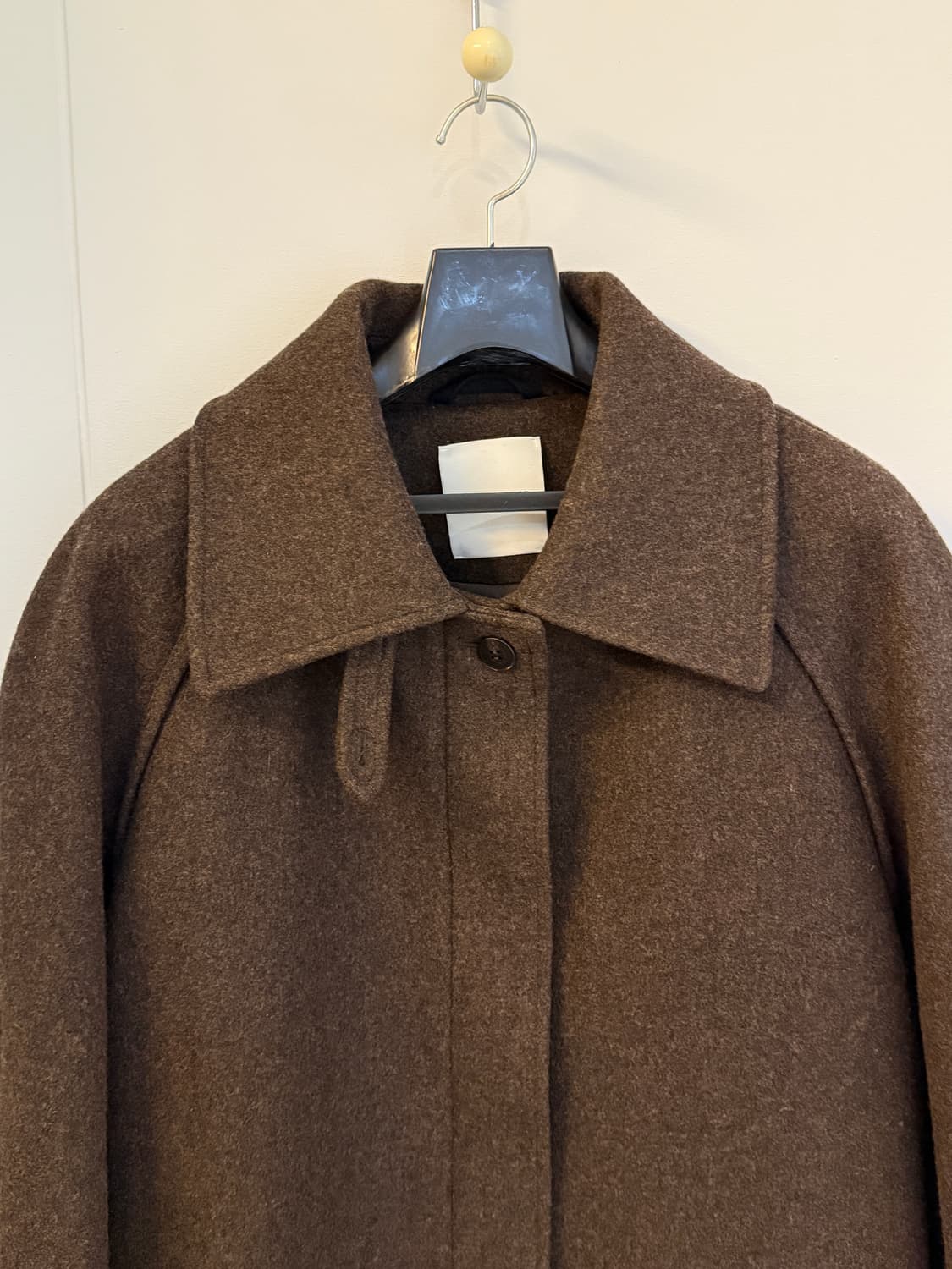 르917 le17septembre 래글런 슬리브 하프 코트 브라운 상품이미지4