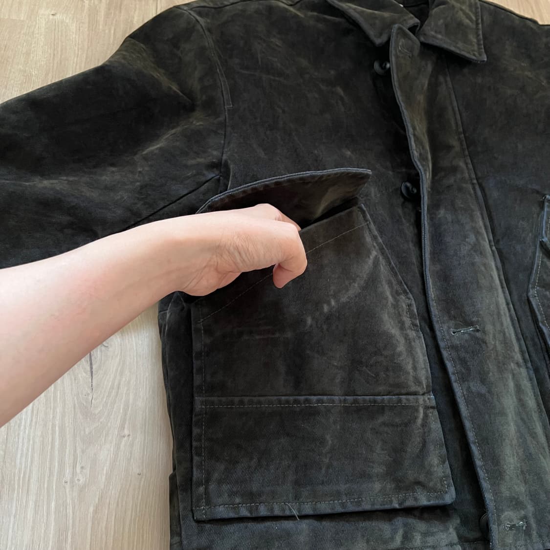 [ZARA] 자라 벨루어 릴렉스 트윌자켓 상품이미지5