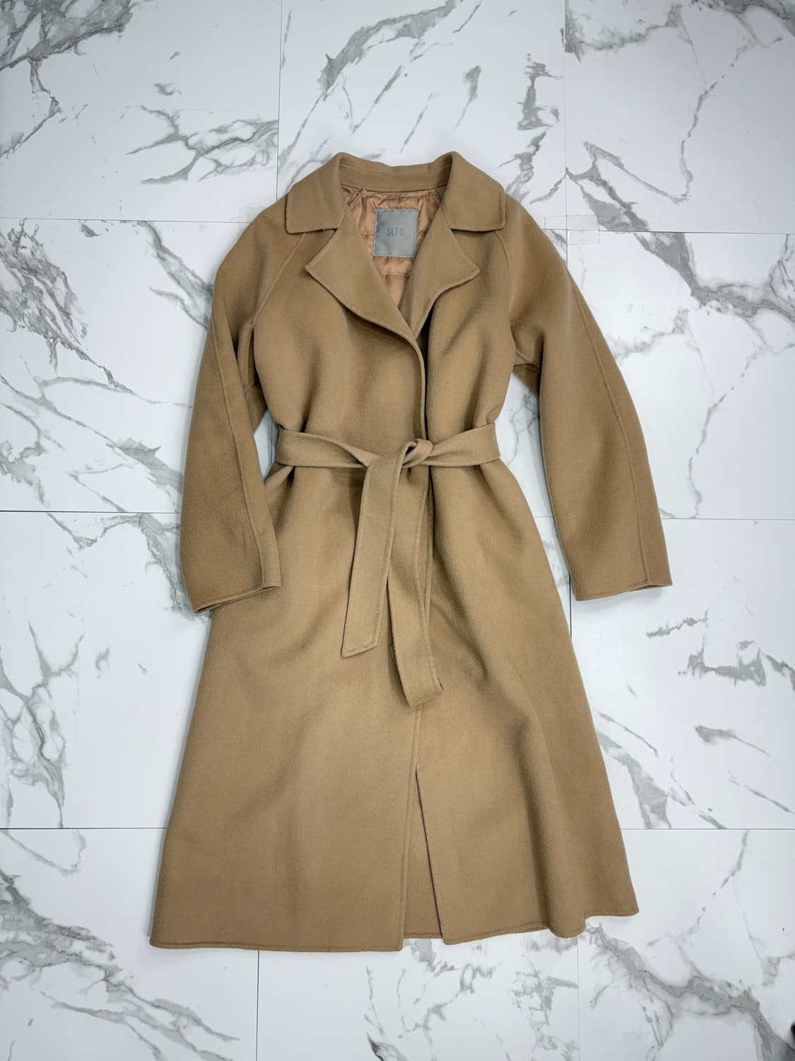 SLTD 구스다운 핸드메이드 벨티드 로브 코트 상품이미지1