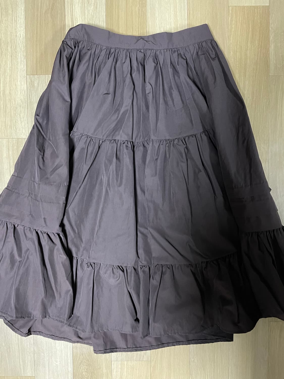 노컨텐츠 언발란스 스커트 브라운 M사이즈 상품이미지6