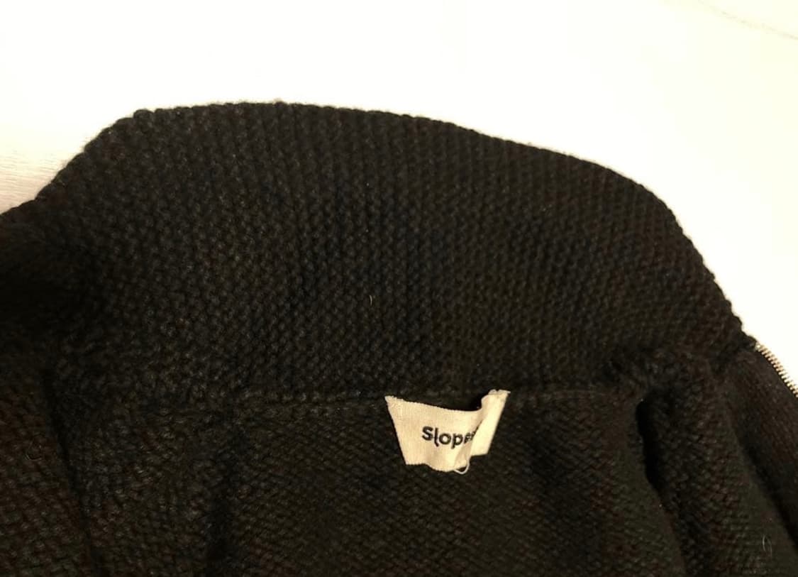 슬로프슬로우 핸드니팅 코위챤 스웨터 블랙 상품이미지8