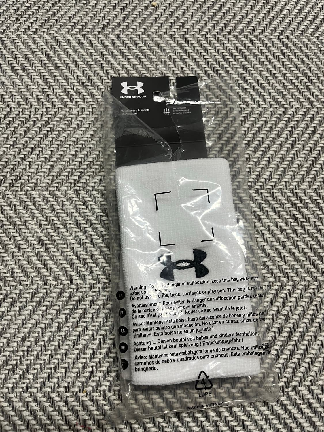언더아머 손목 보호대 롱 아대 밴드 화이트 상품이미지1