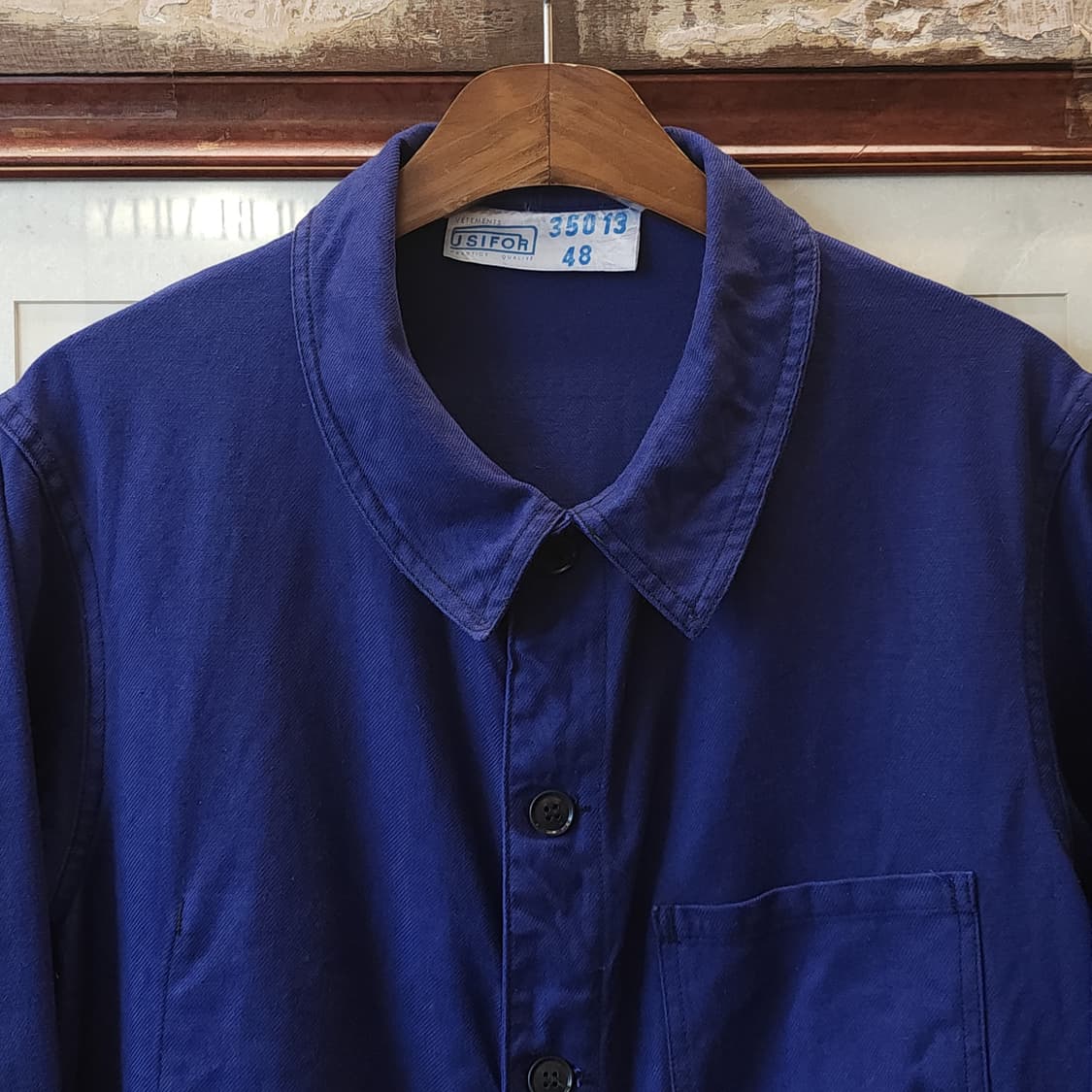 60s 프렌치 워크자켓 프렌치자켓 블루 워크자켓 48 상품이미지4