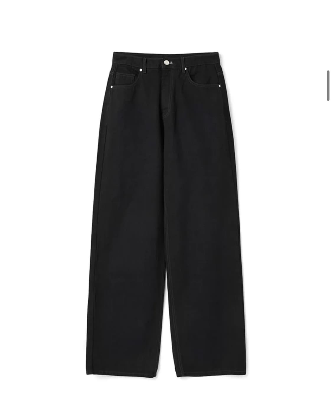 [L] 디앤에스알 DNSR 시그니처 와이드 데님 블랙블랙 상품이미지1