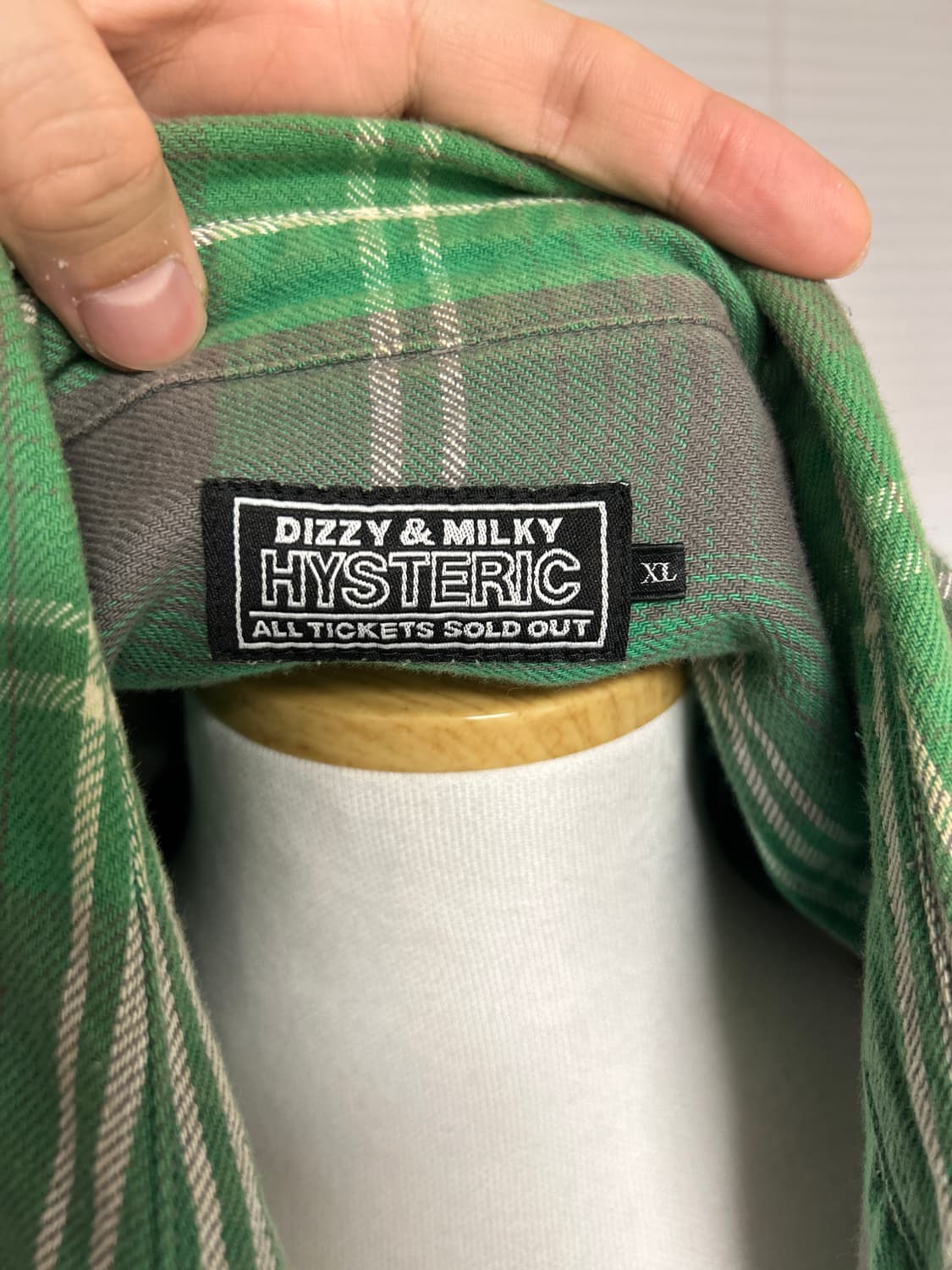 히스테릭글래머 DIZZY & MILKY 알래스카 체크 셔츠 XL 상품이미지7