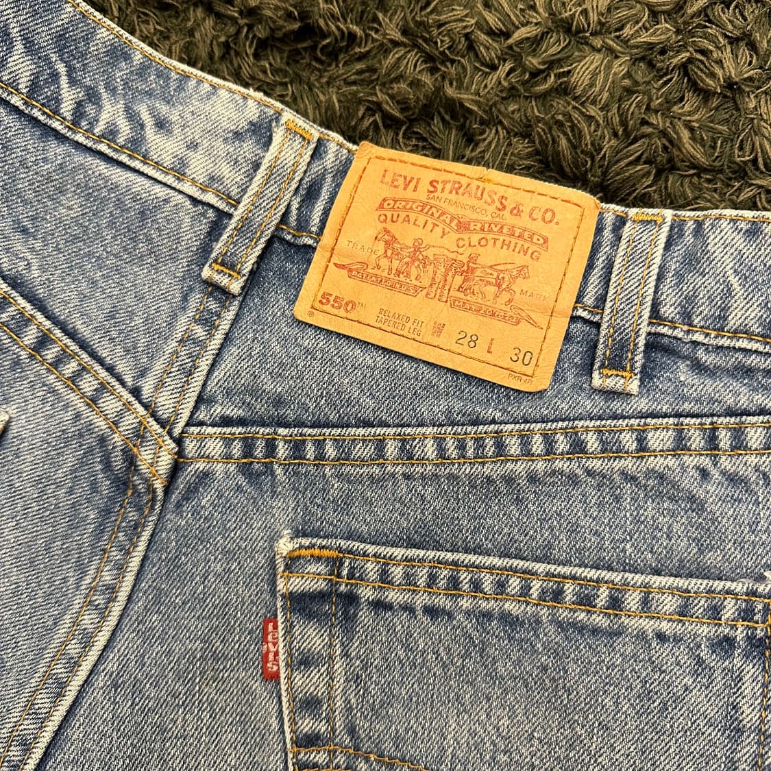 (26.5inch)90s 리바이스 데님 쇼츠 청 반바지 상품이미지4