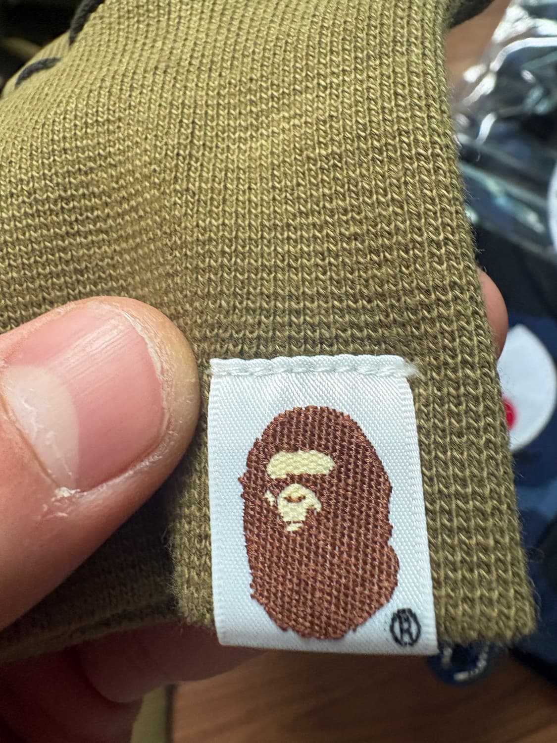 베이프 샤크후드 녹계 새상품 상품이미지2