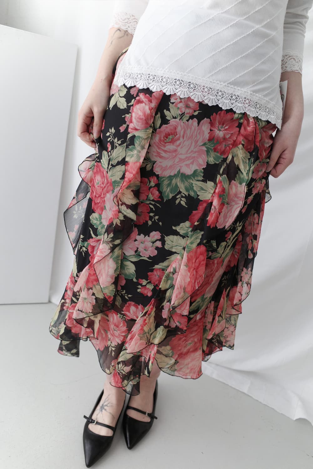flower frill skirt 상품이미지3