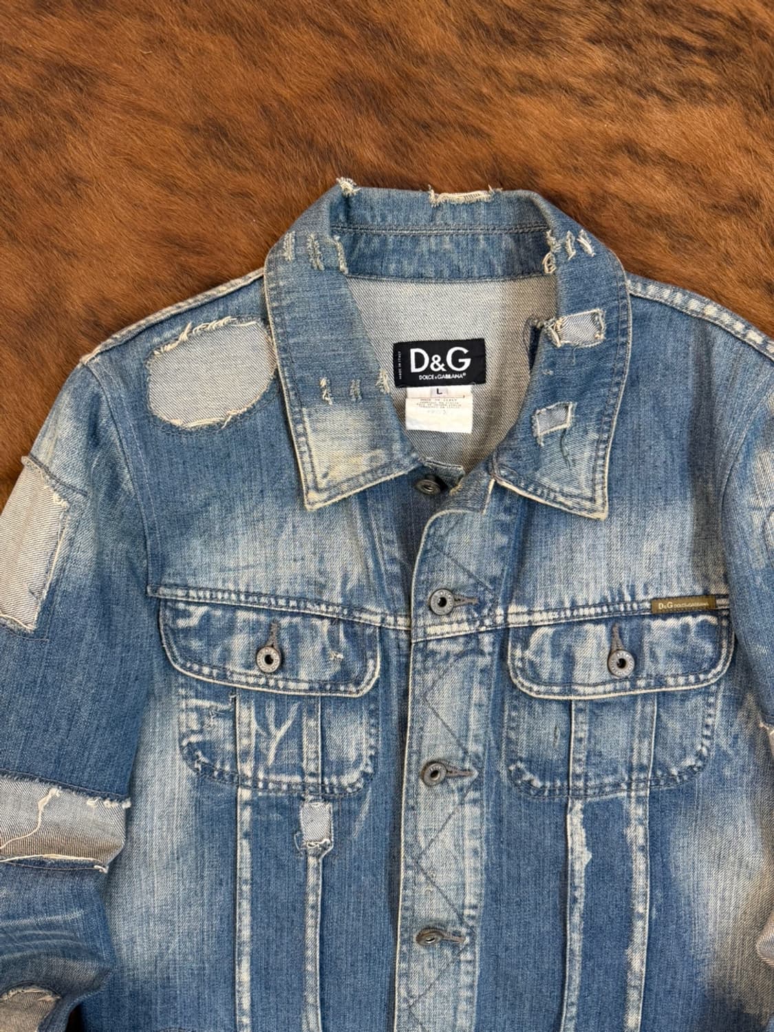 돌체앤가바나 데미지 데님 자켓  상품이미지3