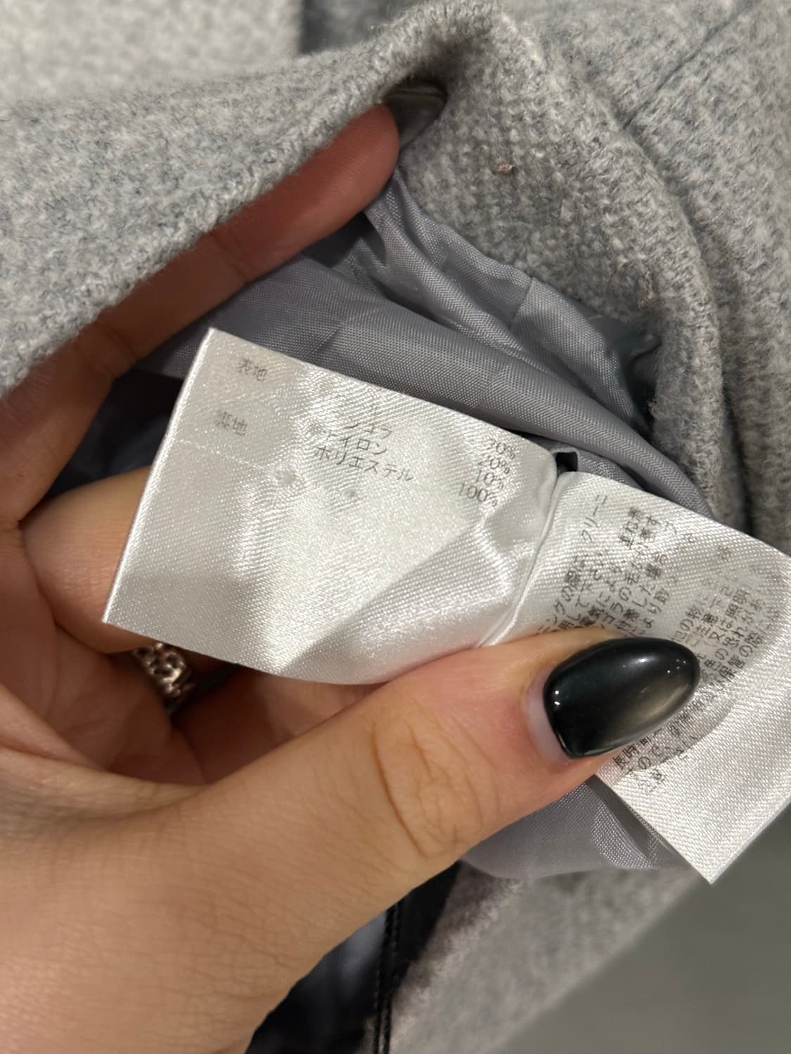 high-neck big button half coat 상품이미지10