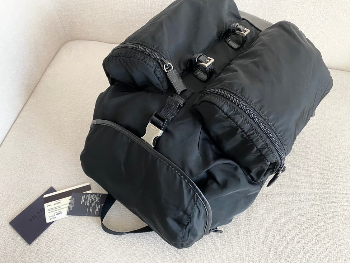 프라다 V163 우산꽃이 백팩 블랙 라지 사이즈 상품이미지6