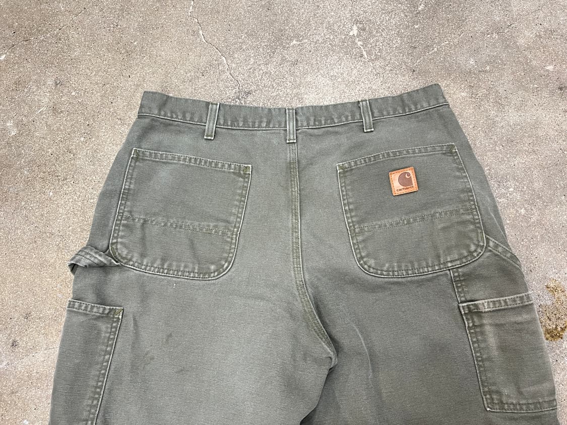 칼하트 카펜터 워크팬츠 모스그린 상품이미지5