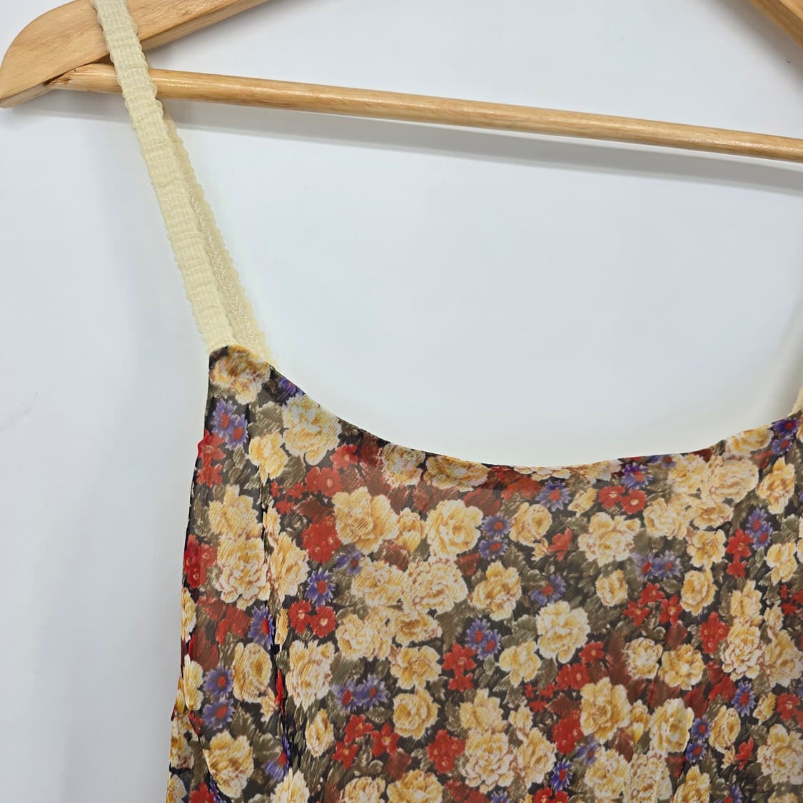 미국 빈티지 잔꽃무늬 롱 슬립 원피스 상품이미지9