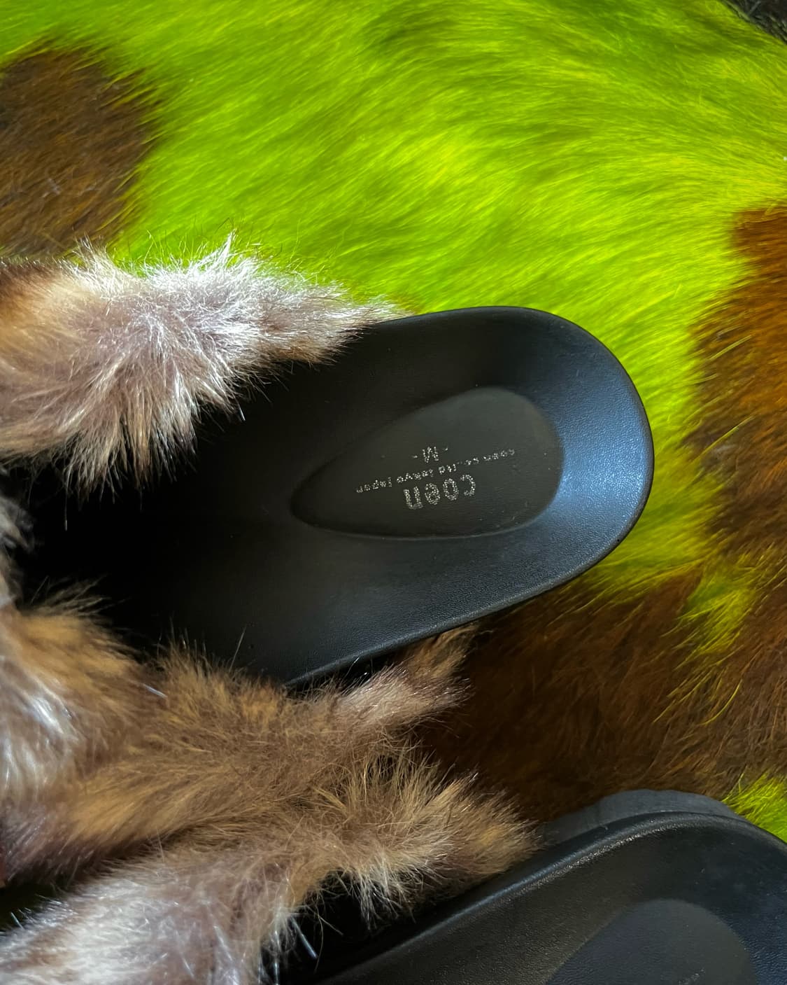 Coen Japan Brown Fur Trim Slippers 상품이미지8