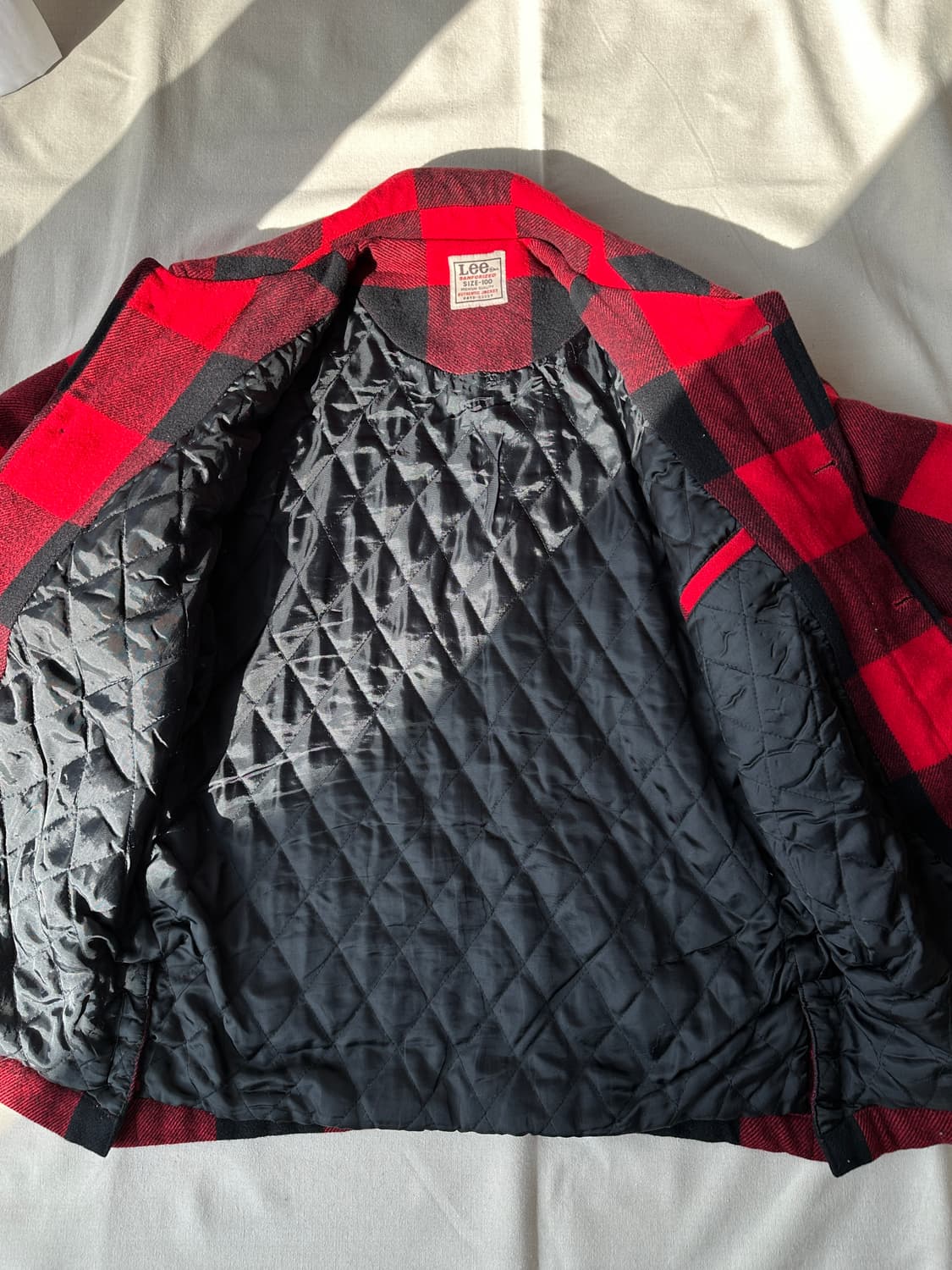 Lee 버팔로체크 90s 누빔 울자켓 100 상품이미지8