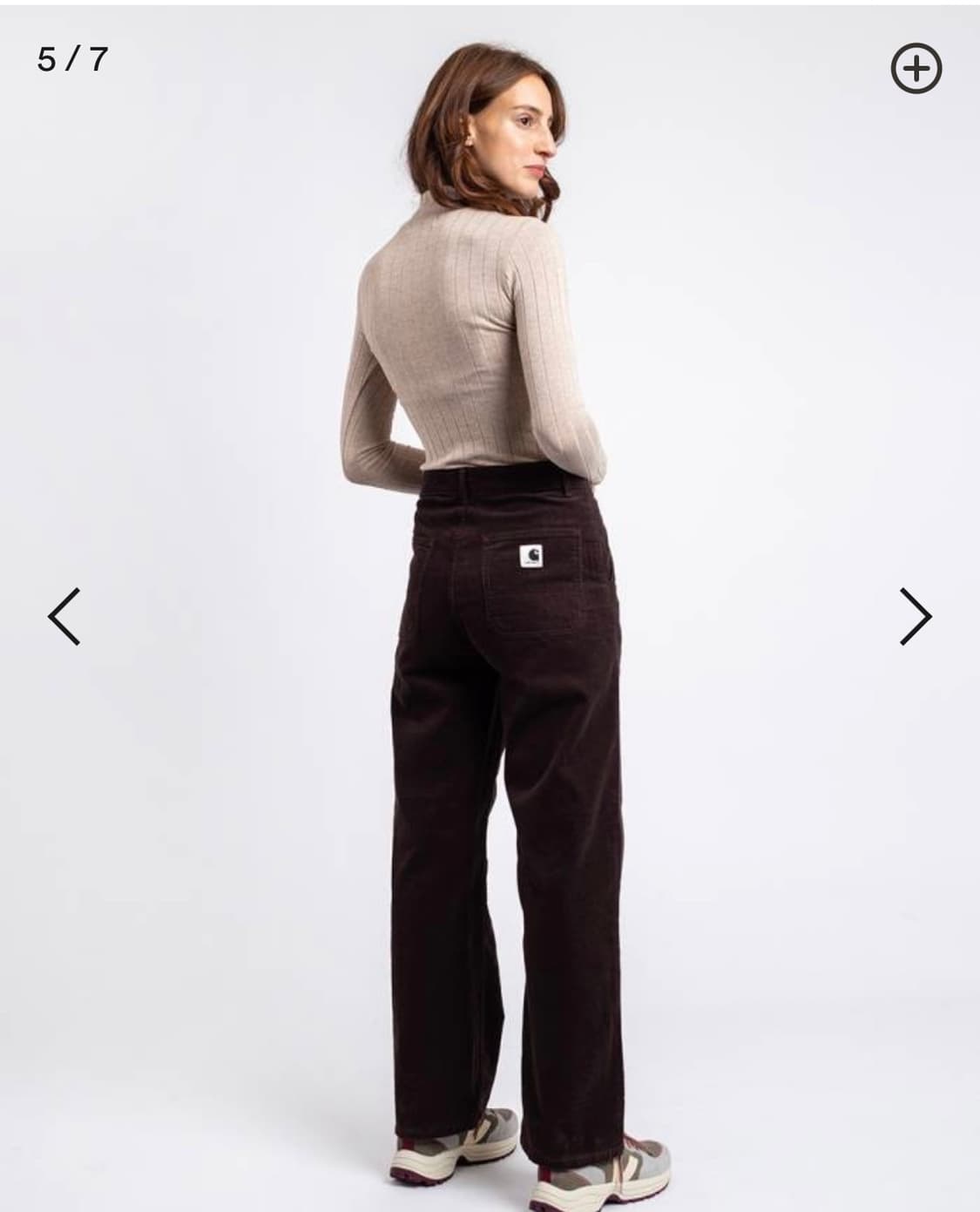 [상태A] 칼하트wip 여성용 코듀로이팬츠 브라운 26 상품이미지4