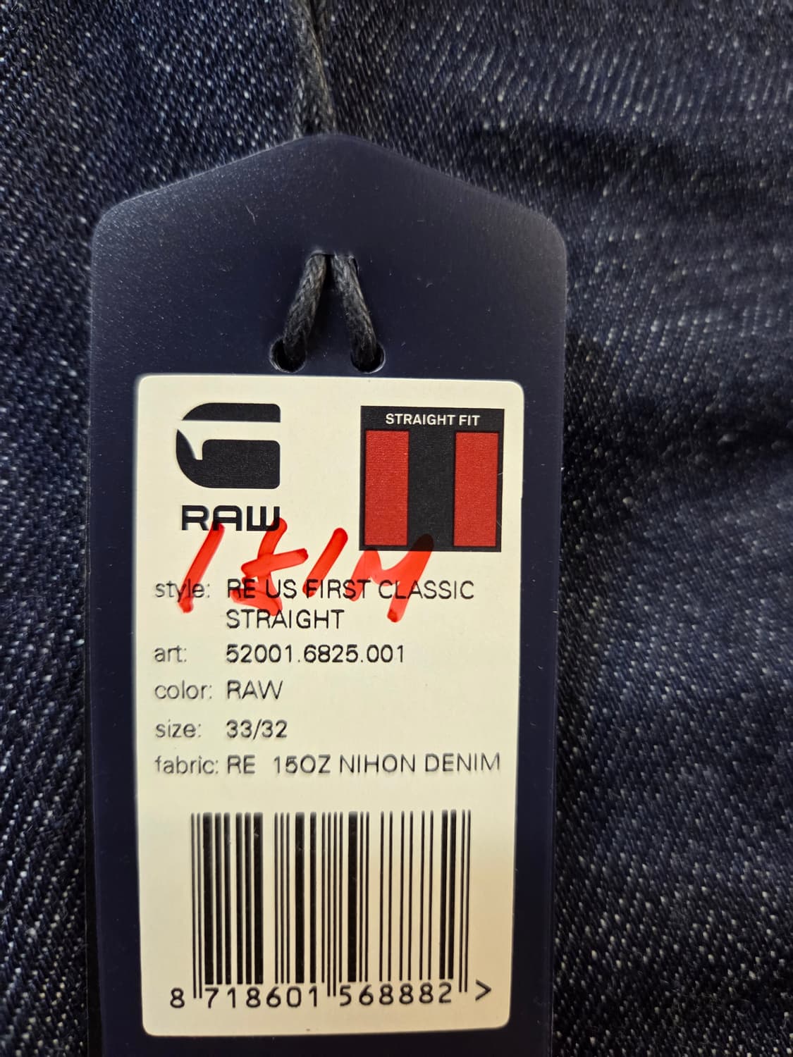 G-Star Raw 롤업 데님 청바지(W33/L32) 상품이미지8