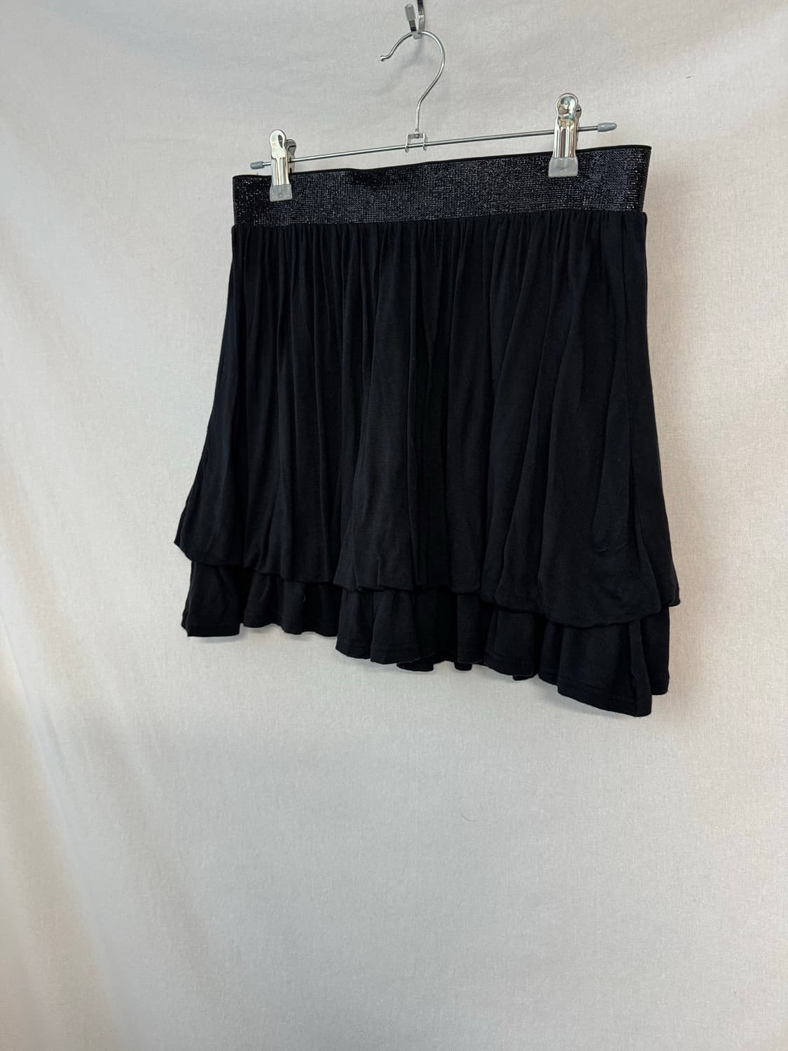 버튼 넥 글리터 니트 퍼프 밑단 스커트 2pcs SET 상품이미지8