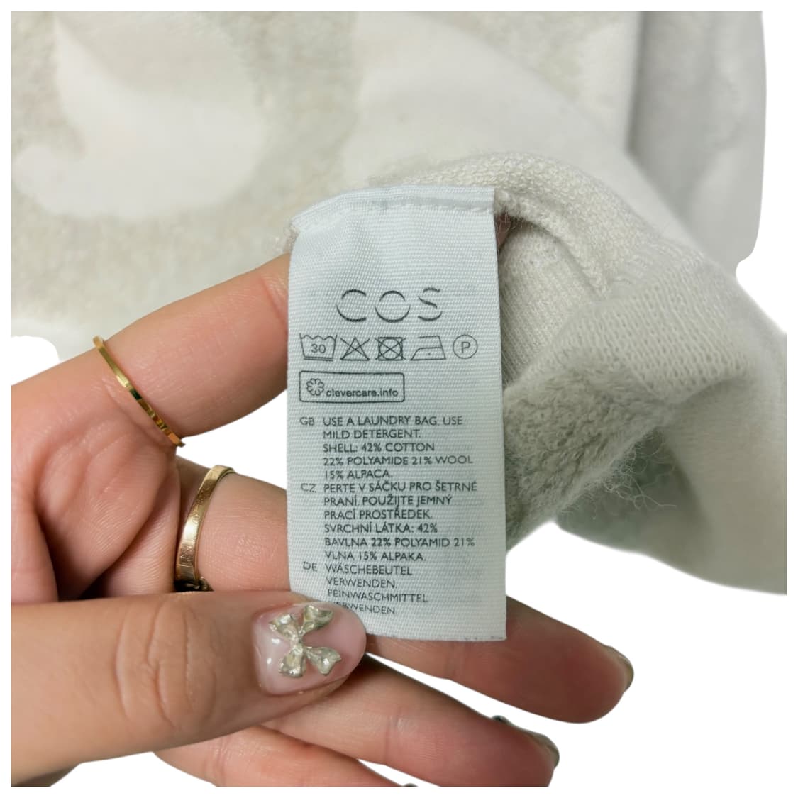 3778 COS 코스 베이지 루즈핏 니트 상품이미지5