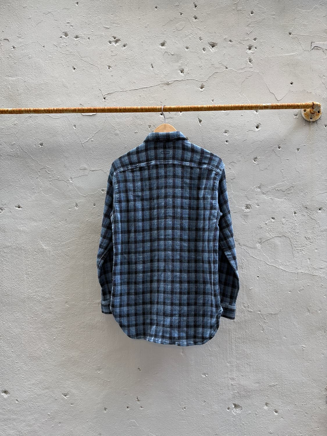 blue blue 블루블루 인디고 체크셔츠 상품이미지2