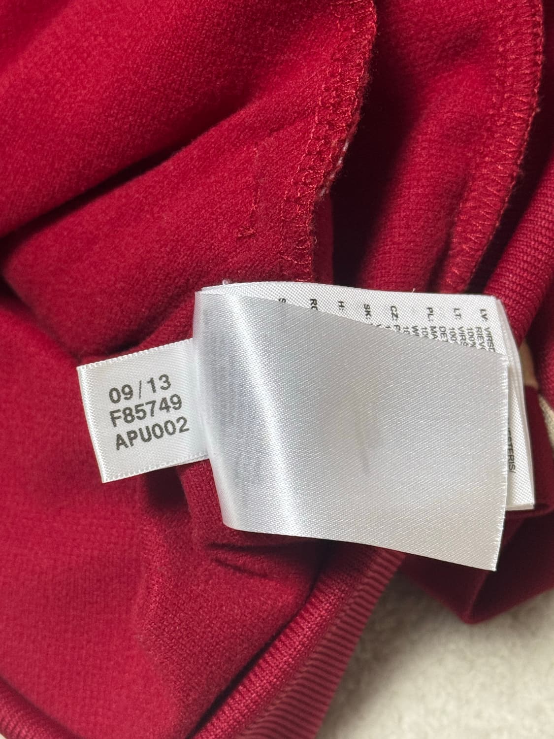 아디다스 딥레드 버건디 스페인 져지  상품이미지6