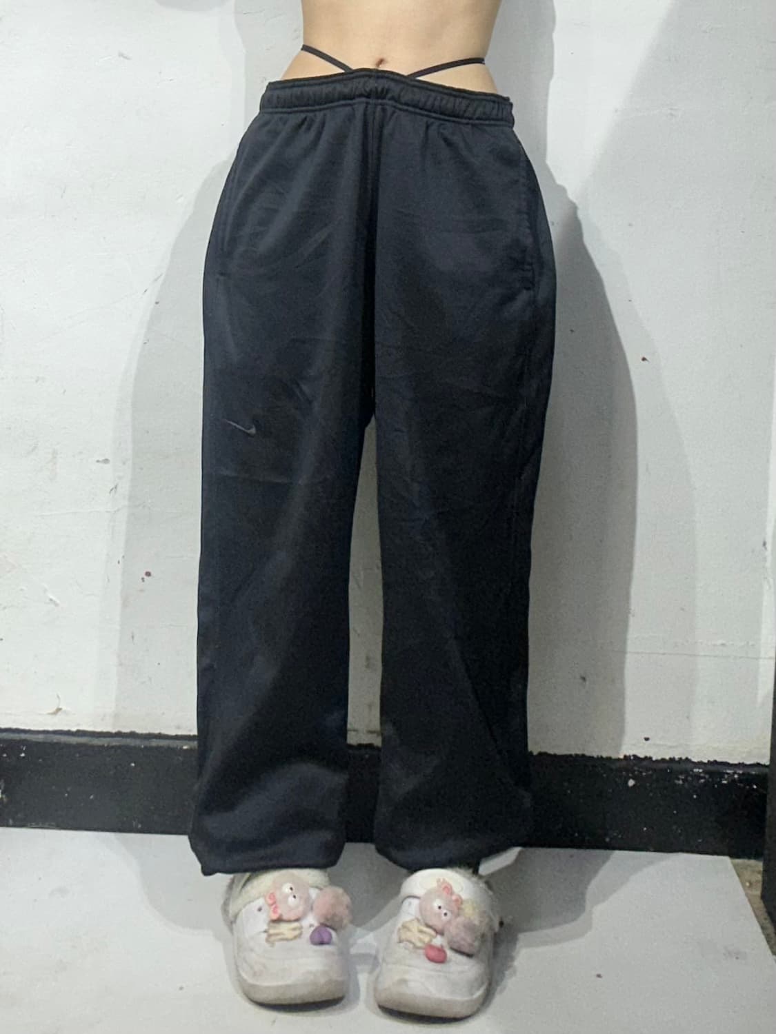 나이키 블랙 와이드 빅 사이즈 추리닝 바지 XXL 상품이미지2