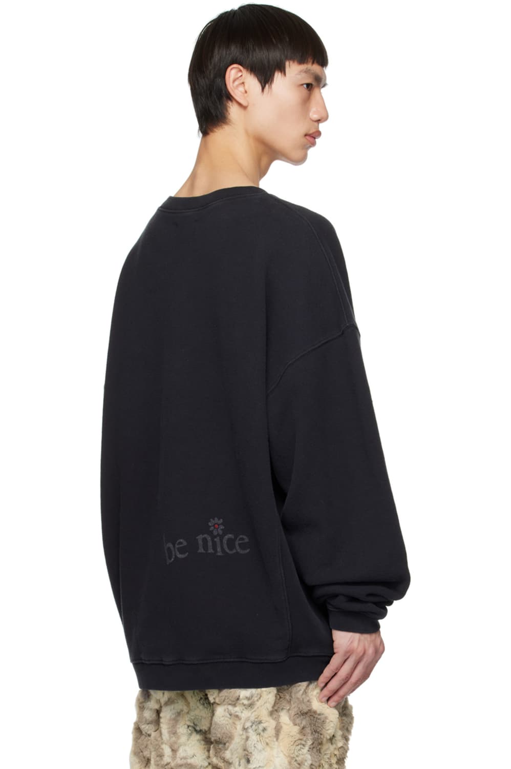 [M,L,XL]이알엘 ERL 베니스 맨투맨/블랙 상품이미지3