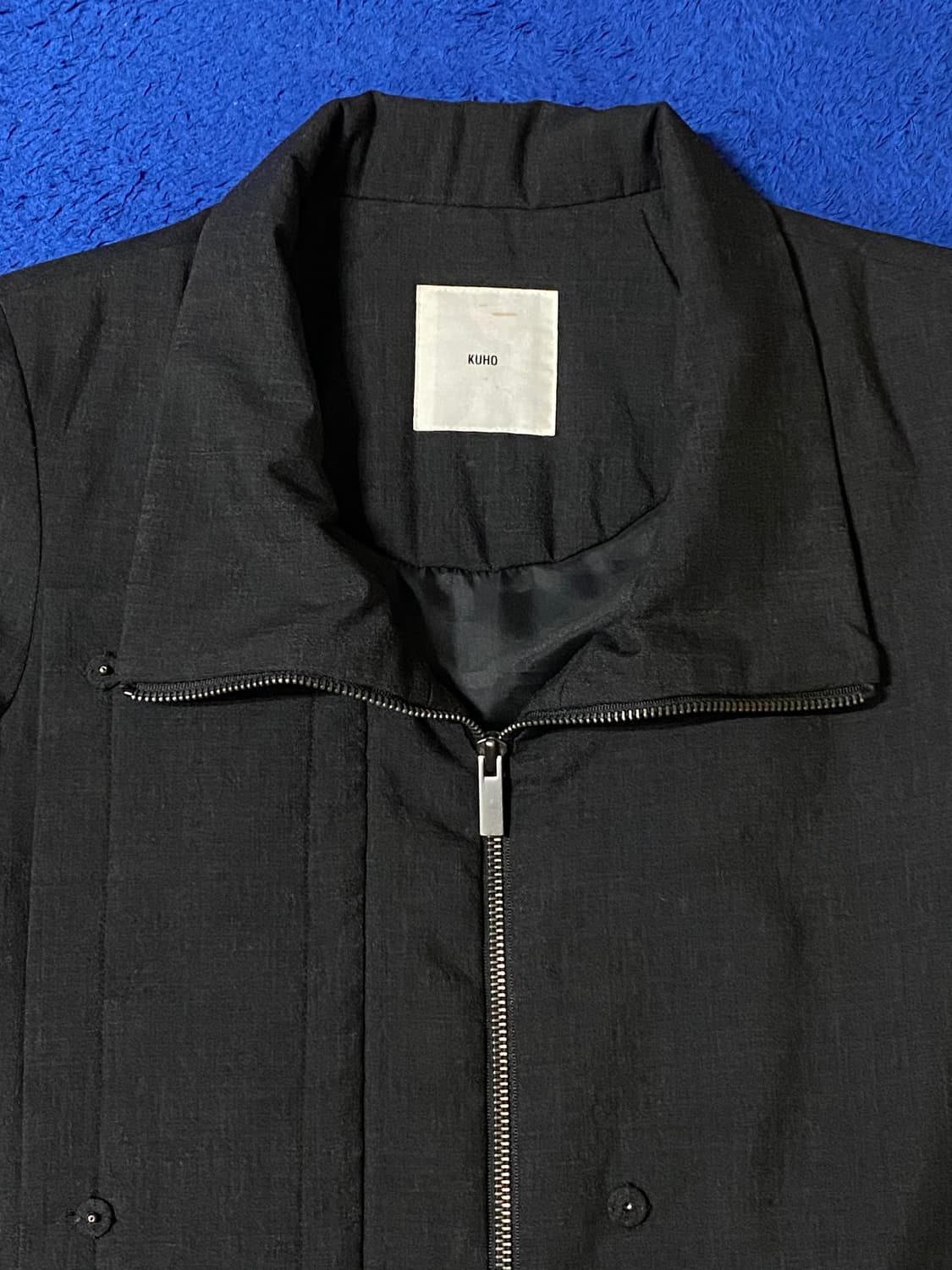 KUHO 구호 블랙 후드 바람막이 집업 점퍼 상품이미지9