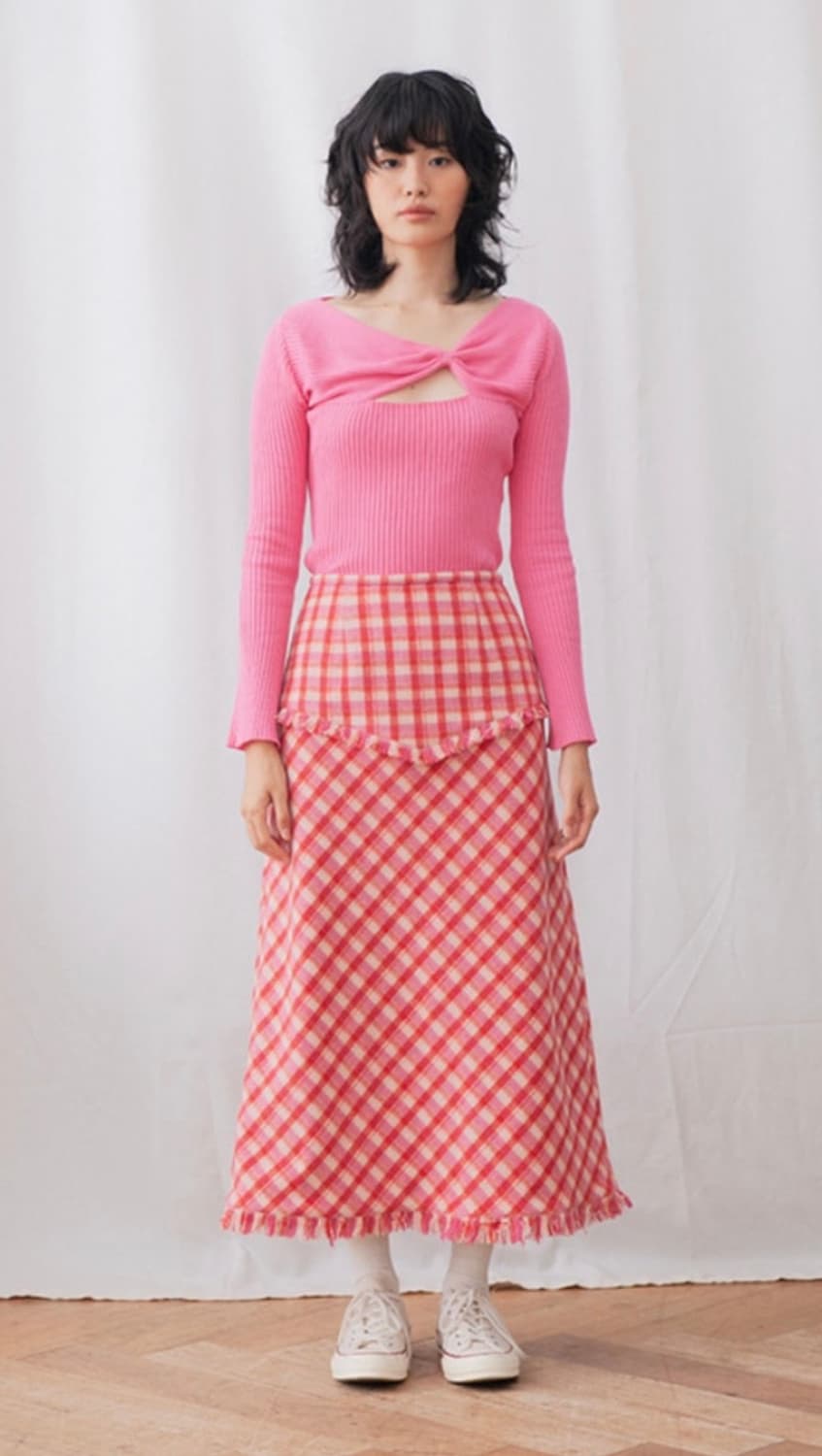 마가린핑거스 체크 스커트 s 상품이미지2