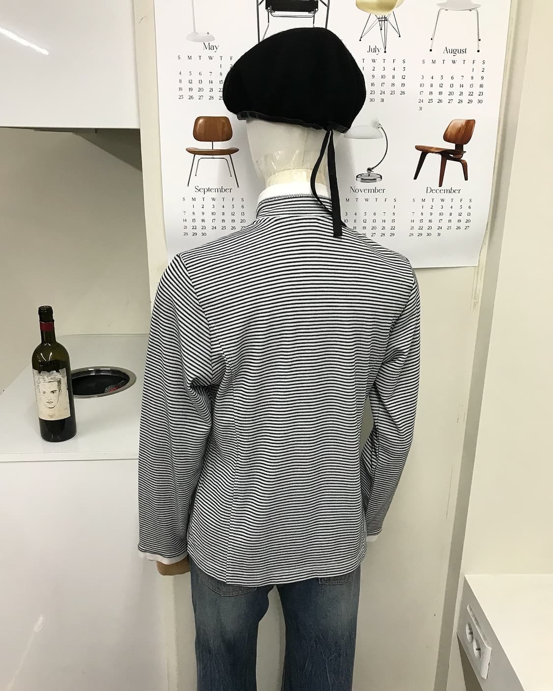 꾸레쥬 로고 단가라 집업 상품이미지9