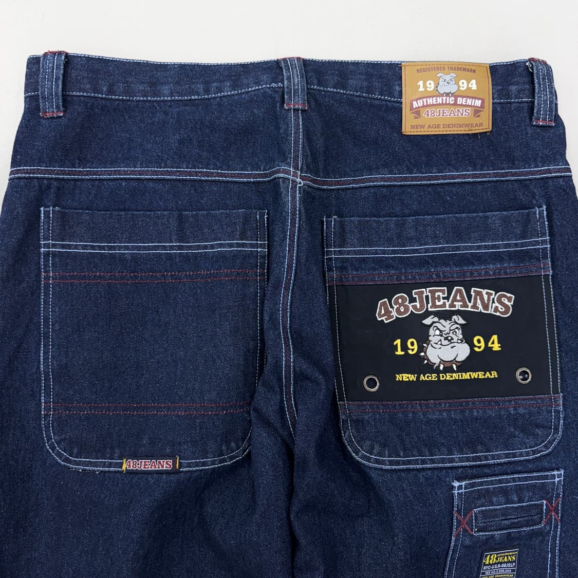 48JEANS 90s jnco 징코맛 올드스쿨 힙합 와이드 데님팬츠 상품이미지6
