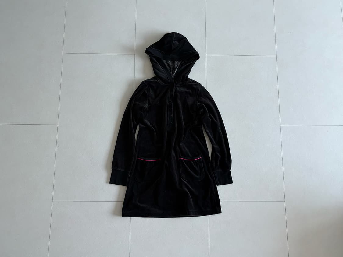 velour hoodie dress 상품이미지5
